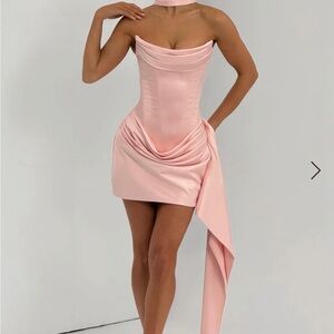 Baby boo Pink Strapless corset  Dress